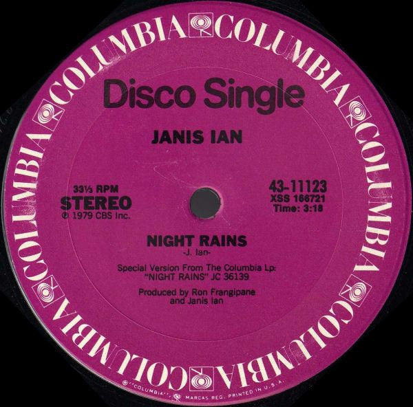 Janis Ian : Fly Too High (12",33 ⅓ RPM)