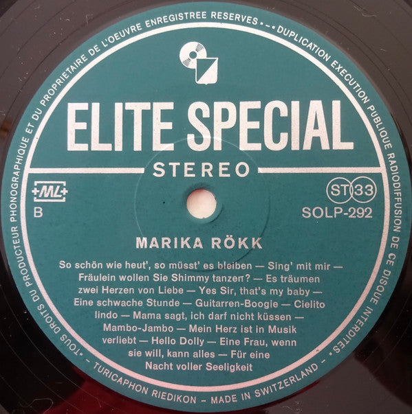 Marika Rökk : Für Eine Nacht Voller Seligkeit (LP,Album,Stereo)