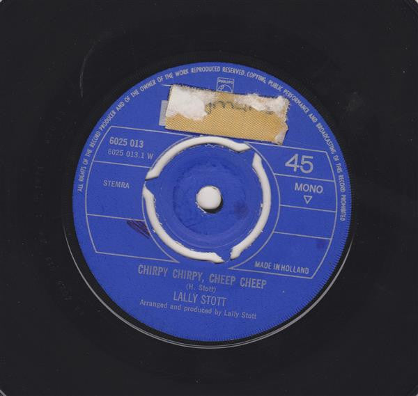 Lally Stott : Chirpy Chirpy, Cheep Cheep / Henry James (7",45 RPM,Single,Mono)