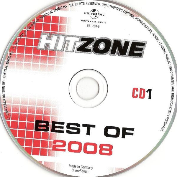 Various : Radio 538 - Hitzone - Best Of 2008 (Compilation)
