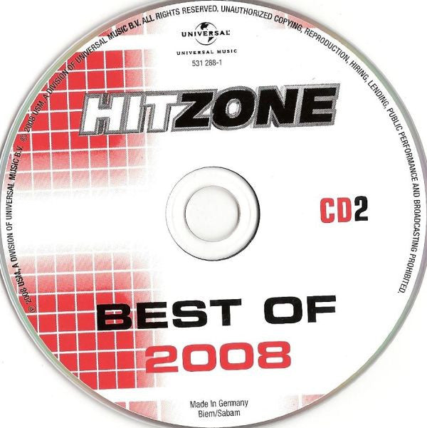 Various : Radio 538 - Hitzone - Best Of 2008 (Compilation)