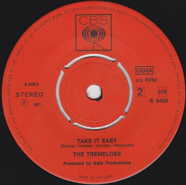 Tremeloes, The : Right Wheel, Left Hammer, Sham (7",45 RPM,Single)