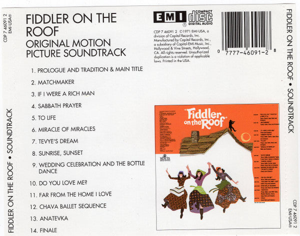 John Williams (4), Isaac Stern : Fiddler On The Roof (Original Motion Picture Soundtrack Recording) (Album,Reissue,Stereo)