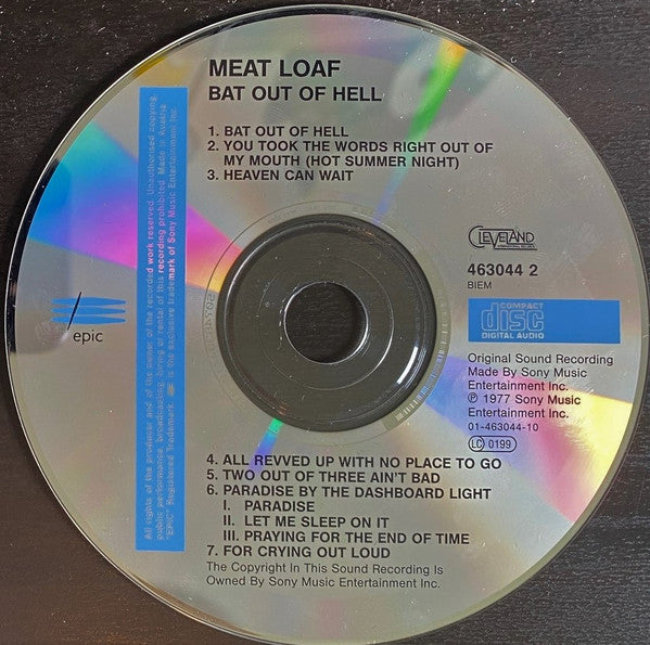Meat Loaf : Bat Out Of Hell (Album,Reissue)