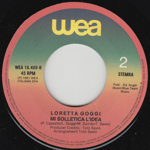Loretta Goggi : Maledetta Primavera (7",45 RPM)