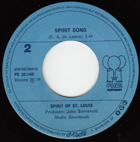 Spirit Of St. Louis : Dancin' On The Table (7",45 RPM,Single,Stereo)