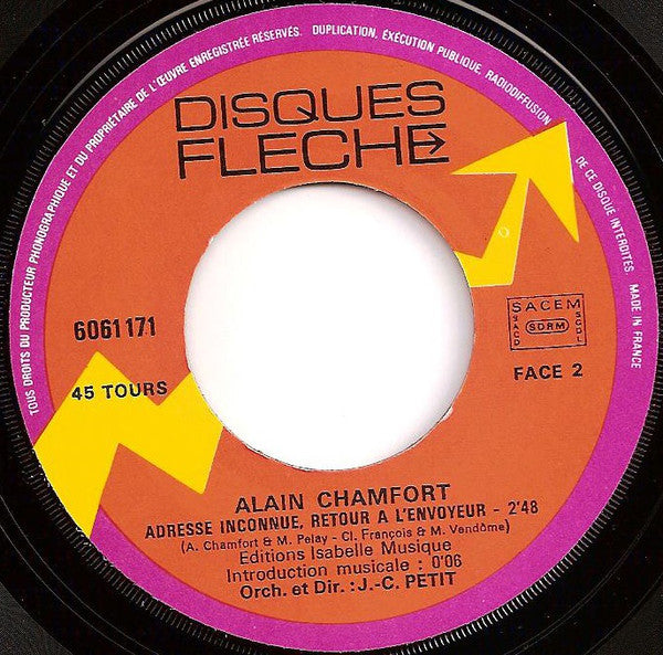 Alain Chamfort : L'amour En France (7", Single)
