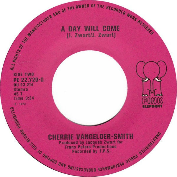 Cherry Vangelder-Smith : Goodbye (Guitar Man) (7",Single,45 RPM)