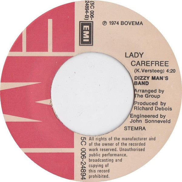 Dizzy Man's Band : Mony The Phoney / Lady Carefree (7",45 RPM,Single)