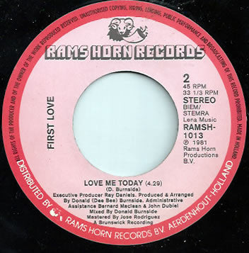 First Love : Don't Say Goodnight (7",45 RPM)