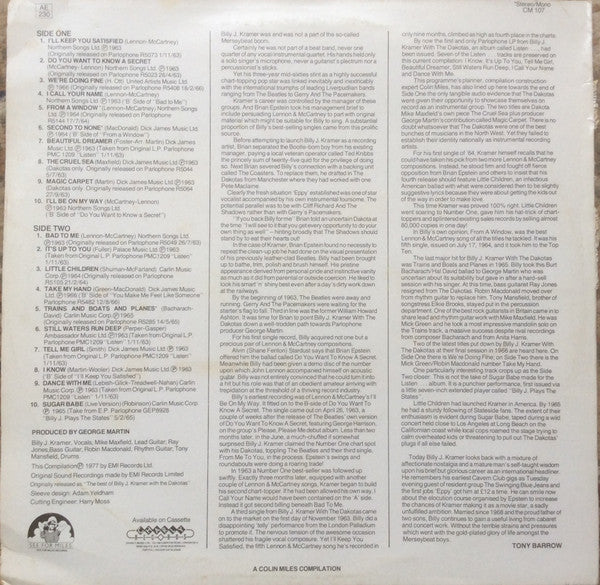 Billy J. Kramer & The Dakotas : Listen (LP,Compilation,Reissue)