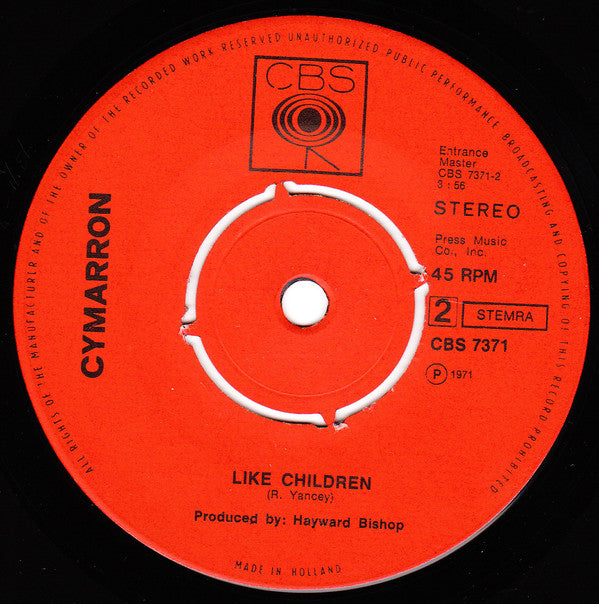 Cymarron : Rings (7",Single,45 RPM)