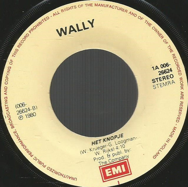 Wally (4) : Het Tennisballenlied (7",Single,45 RPM)