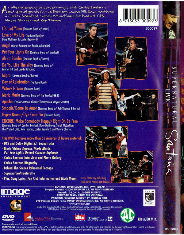 Santana : Supernatural Live (DVD-Video,PAL)