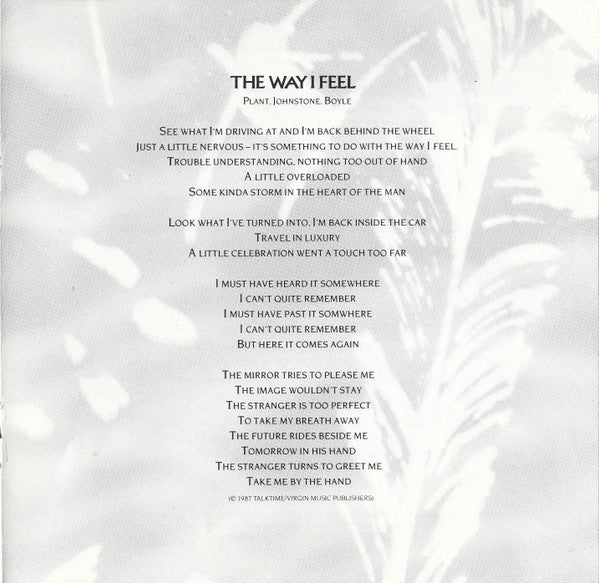 Robert Plant : Now And Zen (Album)