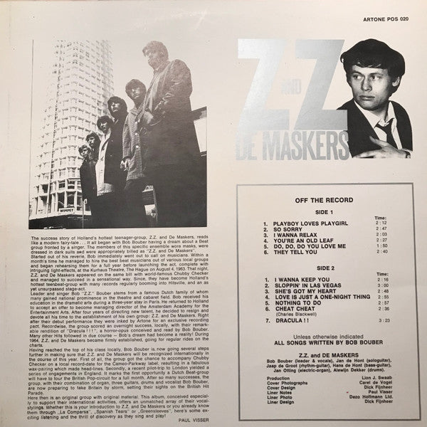 ZZ And De Maskers* : ZZ And De Maskers (LP)