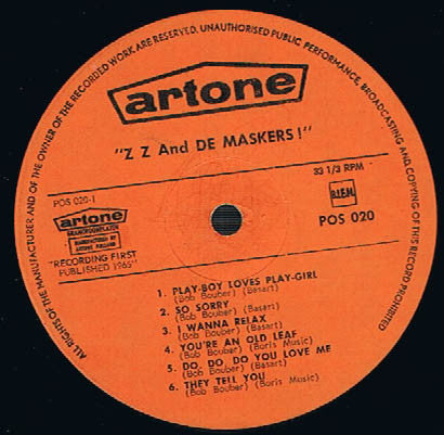 ZZ And De Maskers* : ZZ And De Maskers (LP)