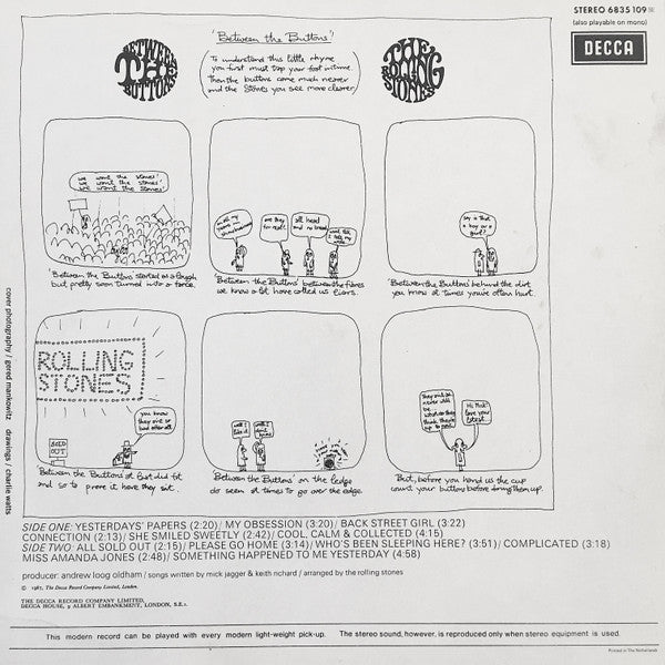 Rolling Stones, The : Between The Buttons (LP,Album,Reissue,Stereo)