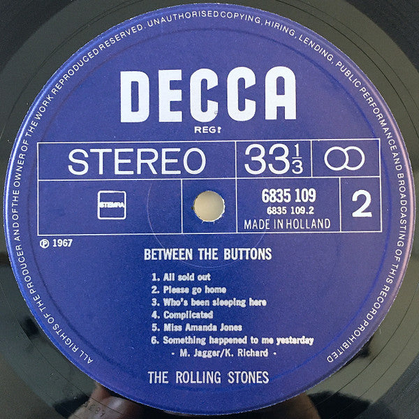 Rolling Stones, The : Between The Buttons (LP,Album,Reissue,Stereo)