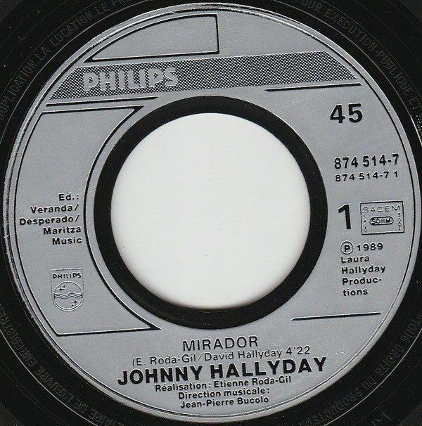 Johnny Hallyday : Mirador (7",45 RPM,Single)