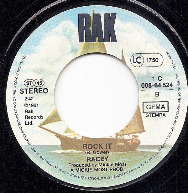 Racey : Little Darlin' (7",45 RPM,Single,Stereo)