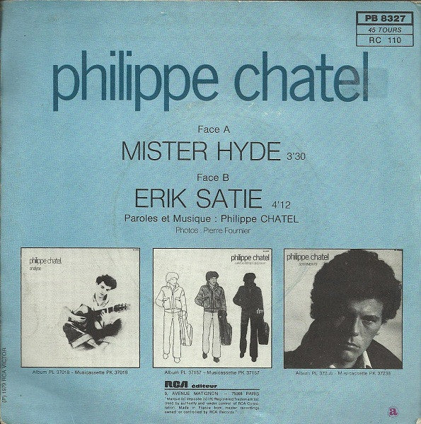 Philippe Chatel : Mister Hyde (7",45 RPM,Single)