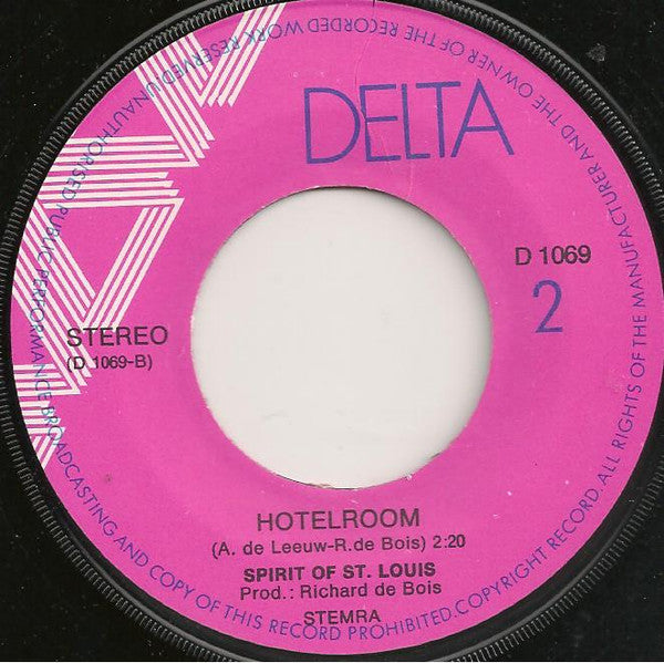 Spirit Of St. Louis : Down By The Radio / Hotelroom (7",Single)