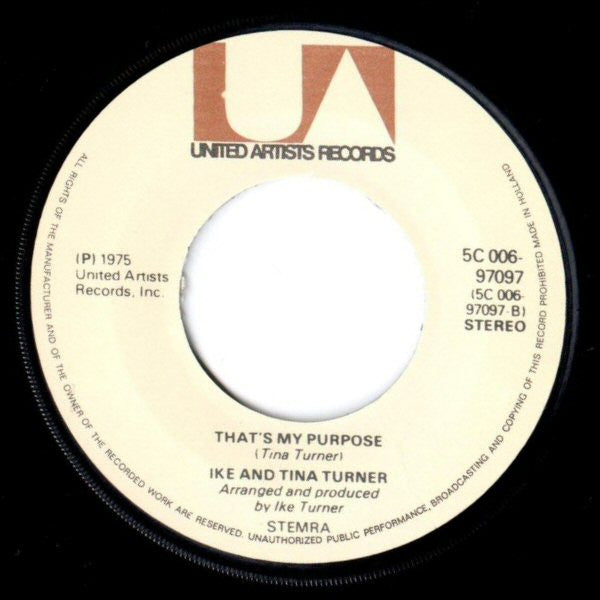 Ike & Tina Turner : Delilah's Power (7",45 RPM,Single)