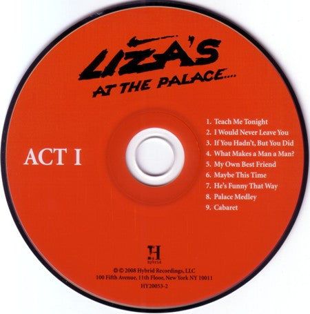 Liza Minnelli : Liza's At The Palace.... (Album)