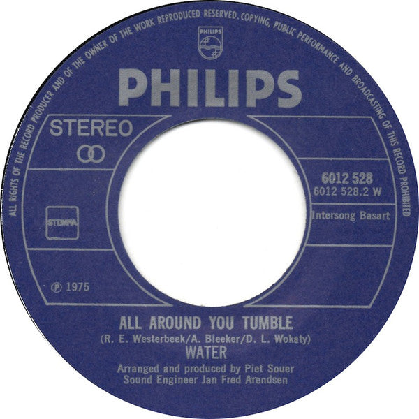 Water (4) : Holiday (Hideaway) / All Around You Tumble (7",Single,Stereo)