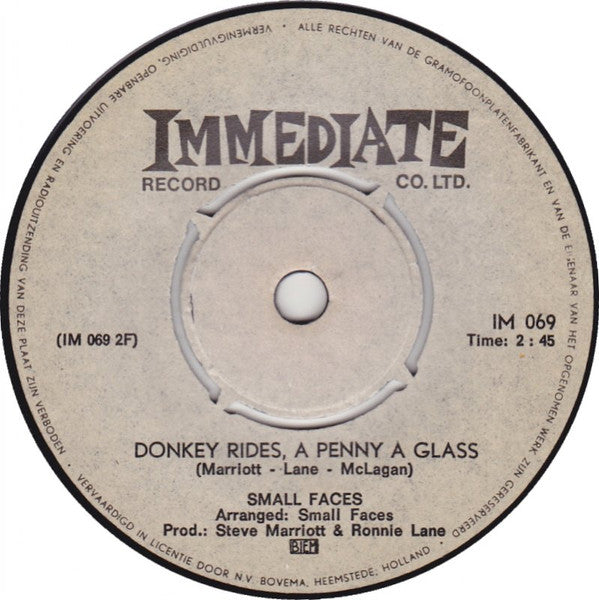 Small Faces : The Universal (7",Single,45 RPM)