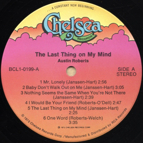 Austin Roberts : The Last Thing On My Mind (LP,Album)