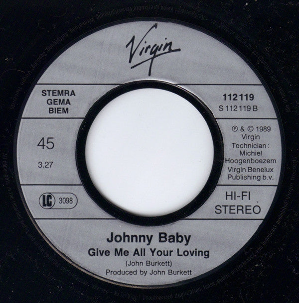 Johnny Baby : Running Around In Circles (7",45 RPM)