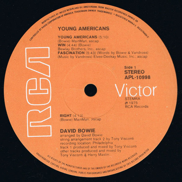 David Bowie : Young Americans (LP,Album)