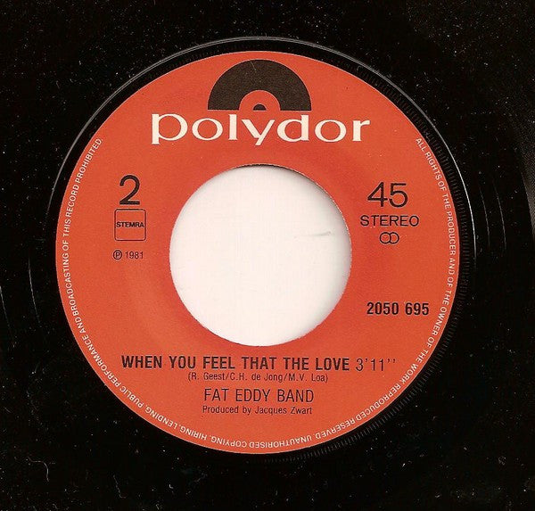 Fat Eddy Band : Let Your Body Move It (7",Single,45 RPM)