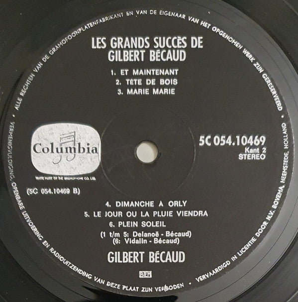 Gilbert Bécaud : Les Grands Succès De Gilbert Bécaud (LP,Compilation,Stereo,Mono)