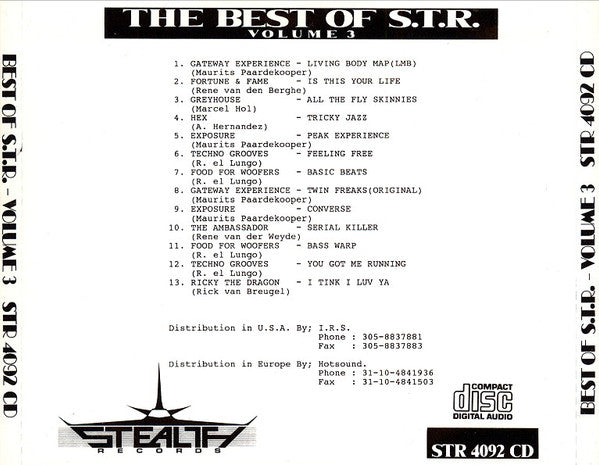 Various : The Best Of STR House & Techno Vol. 3 (Compilation)