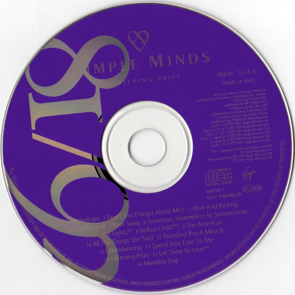 Simple Minds : Glittering Prize 81/92 (Compilation,Reissue)