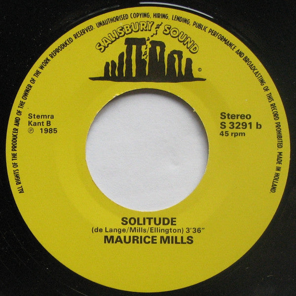 Maurice Mills : Route '66 / Solitude (7",45 RPM,Stereo)