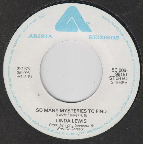 Linda Lewis : This Time I'll Be Sweeter (7",45 RPM)