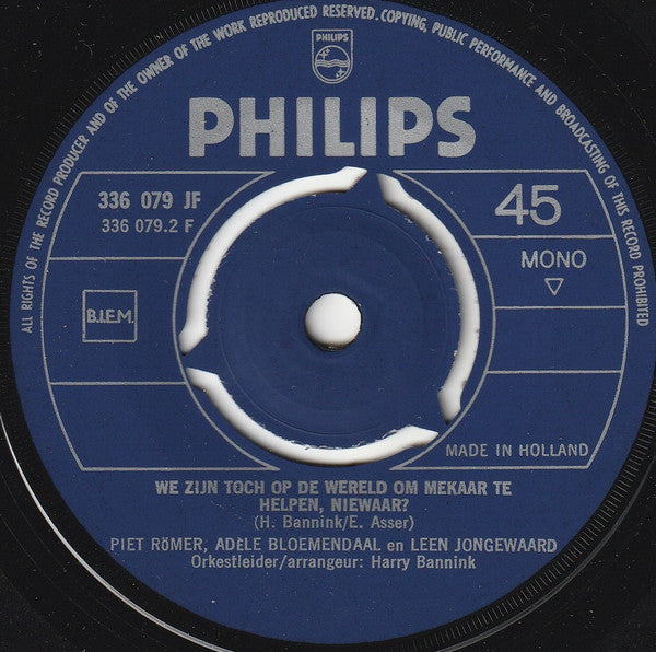 Adèle Bloemendaal : Lena Is Weer Bezig (7",Single,45 RPM,Mono)