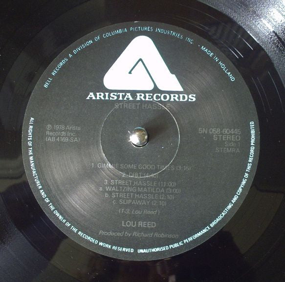 Lou Reed : Street Hassle (LP,Album,Stereo)