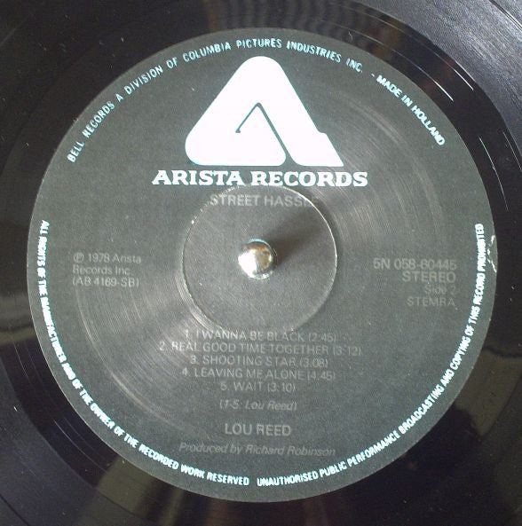 Lou Reed : Street Hassle (LP,Album,Stereo)