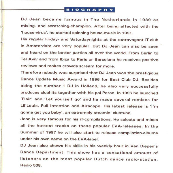 DJ Jean : iT, The 8th Album (Mixed)