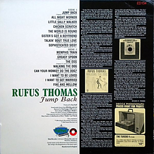 Rufus Thomas : Jump Back (LP,Compilation)