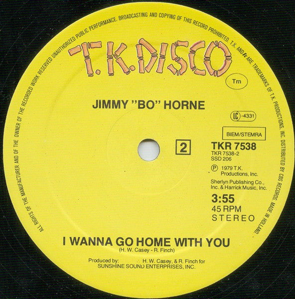 Jimmy "Bo" Horne : Spank (12",45 RPM)