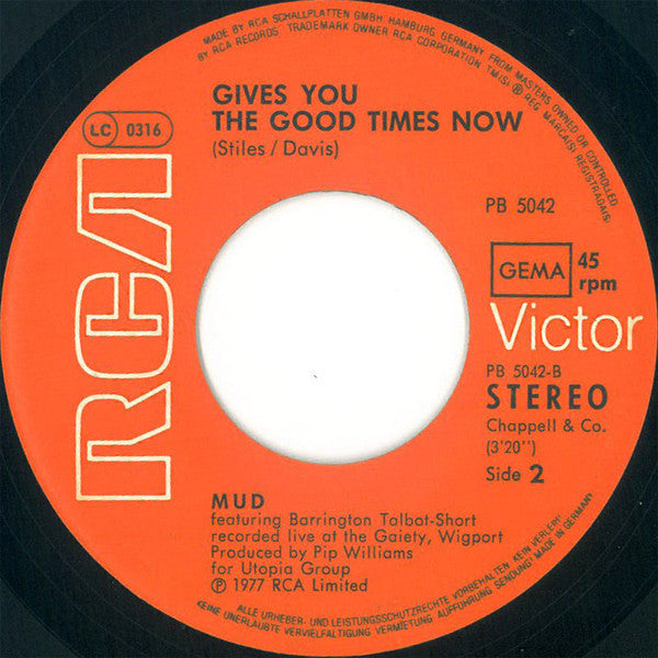 Mud : Just Try (A Little Tenderness) (7",Single,45 RPM)