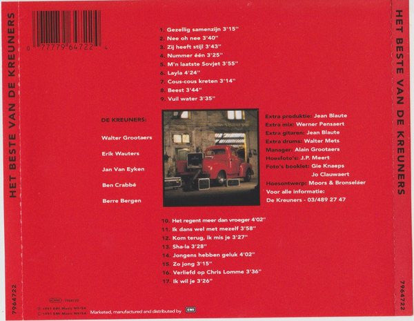 De Kreuners : Het Beste Van De Kreuners (Compilation,Reissue)