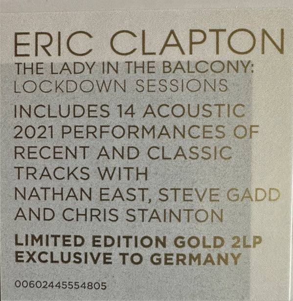 Eric Clapton : The Lady In The Balcony: Lockdown Sessions (LP,Album,Limited Edition)