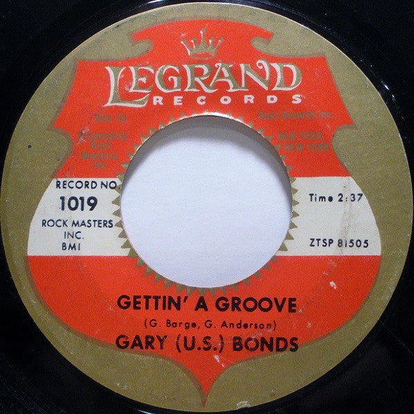 Gary U.S. Bonds : Seven Day Weekend (7",45 RPM,Styrene)